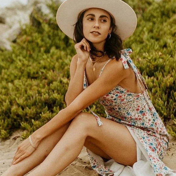 NWT Adeirlina VINES IN MY YARD Tie Strap Floral Midi Dress Size XL - Picture 1 of 13